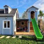 ÇOCUK OYUN EVİ AHŞAP ÇOCUK PARKI AĞAÇ EV DİREKLER ÜSTÜ AĞAÇ EV